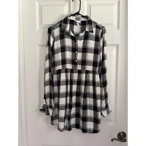Plaid Maternity Shirt